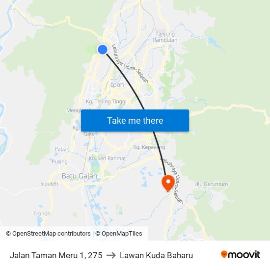 Jalan Taman Meru 1, 275 to Lawan Kuda Baharu map