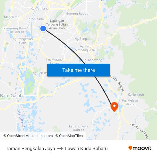 Taman Pengkalan Jaya to Lawan Kuda Baharu map