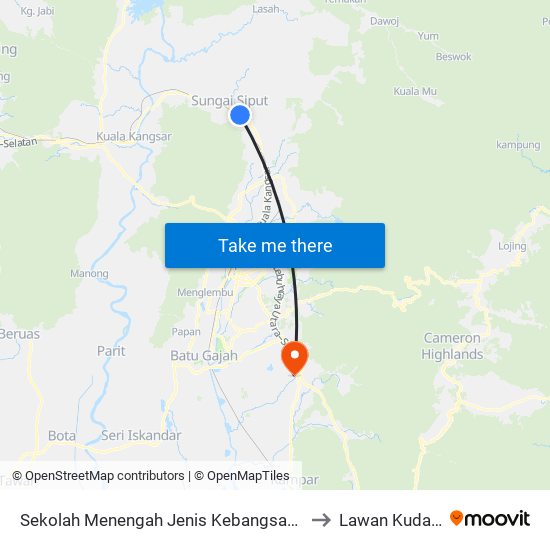 Sekolah Menengah Jenis Kebangsaan (C) Shing Chung to Lawan Kuda Baharu map