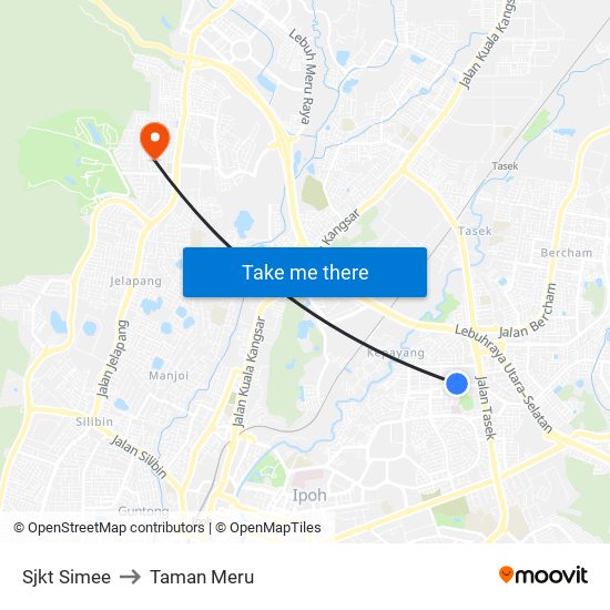 Sjkt Simee to Taman Meru map