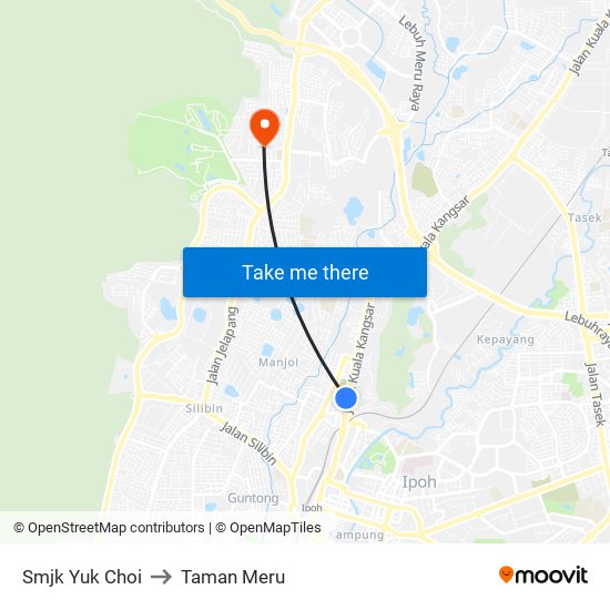 Smjk Yuk Choi to Taman Meru map