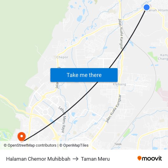 Halaman Chemor Muhibbah to Taman Meru map