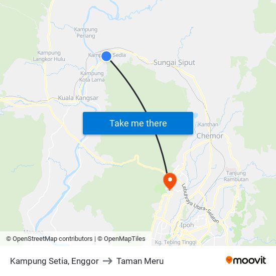 Kampung Setia, Enggor to Taman Meru map