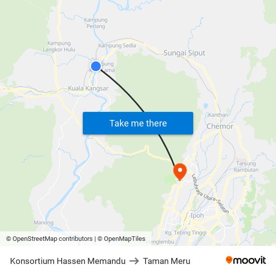Konsortium Hassen Memandu to Taman Meru map