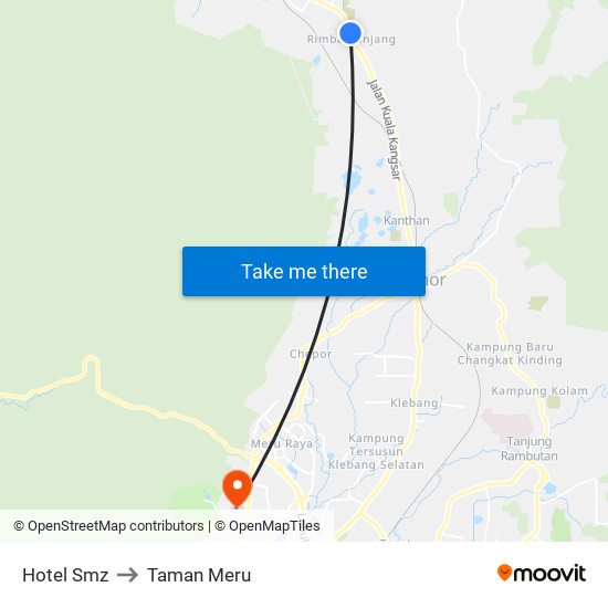 Hotel Smz to Taman Meru map