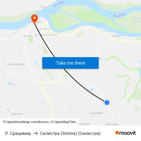 Р. Срацимир to Силистра (Silistra) (Силистра) map