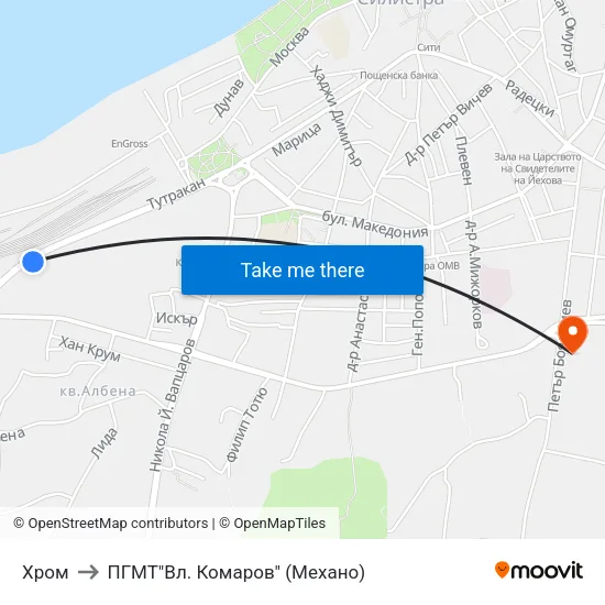 Хром to ПГМТ"Вл. Комаров" (Механо) map