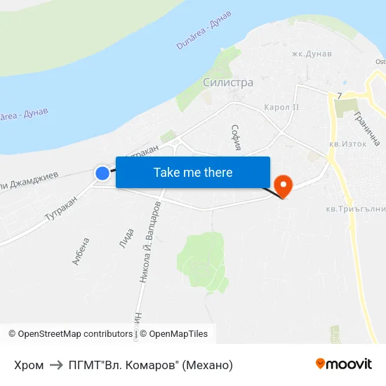 Хром to ПГМТ"Вл. Комаров" (Механо) map