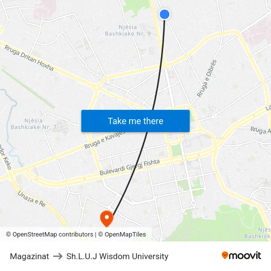 Magazinat to Sh.L.U.J Wisdom University map