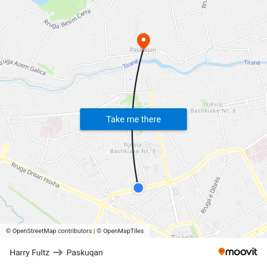 Harry Fultz to Paskuqan map