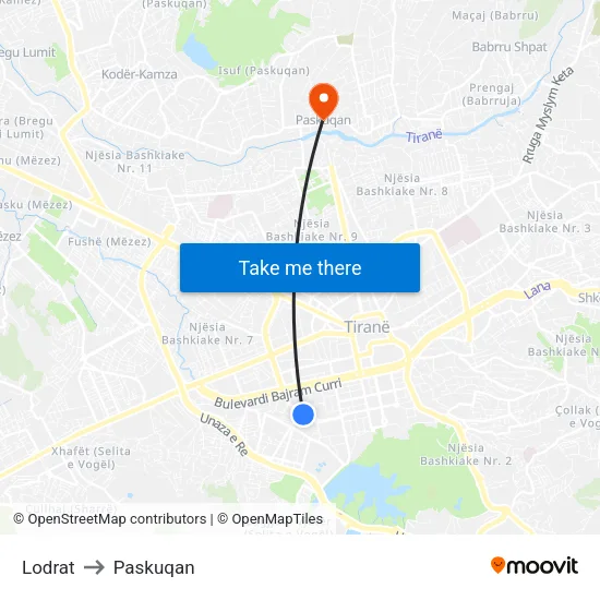 Lodrat to Paskuqan map