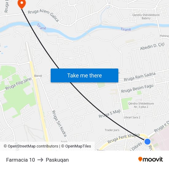 Farmacia 10 to Paskuqan map