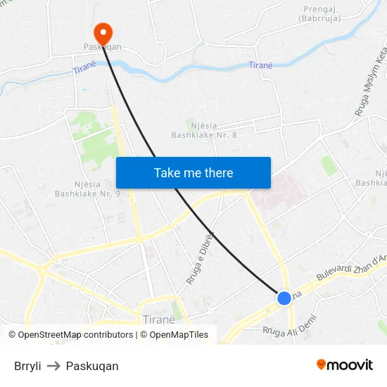 Brryli to Paskuqan map