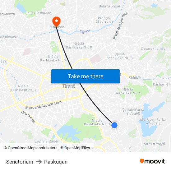 Senatorium to Paskuqan map