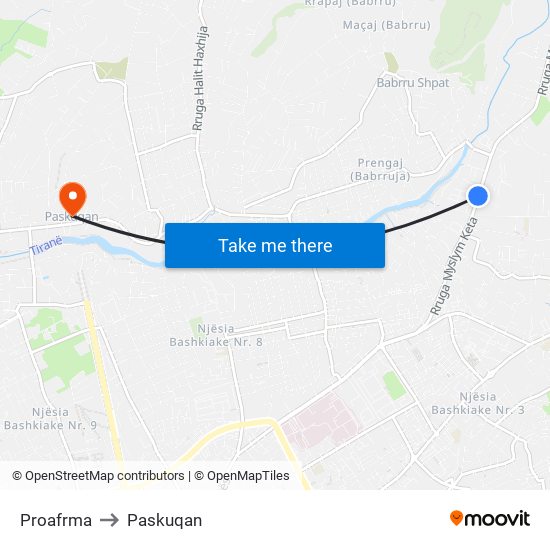 Proafrma to Paskuqan map