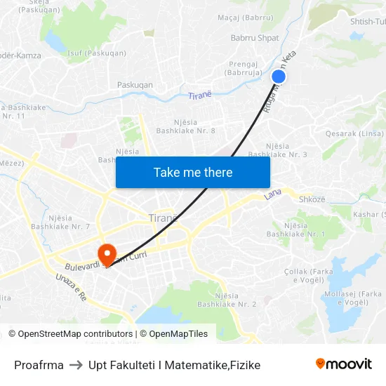 Proafrma to Upt Fakulteti I Matematike,Fizike map