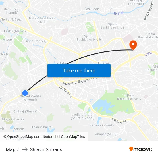 Mapot to Sheshi Shtraus map