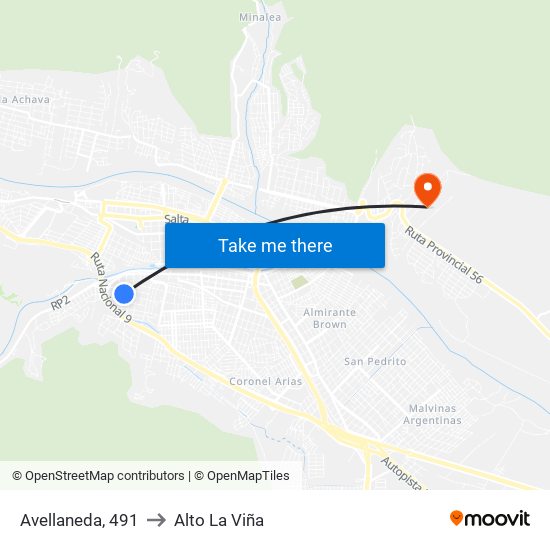 Avellaneda, 491 to Alto La Viña map