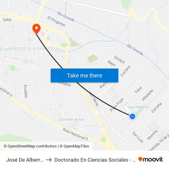 José De Alberro, 387 to Doctorado En Ciencias Sociales - Fhycs - Unju map