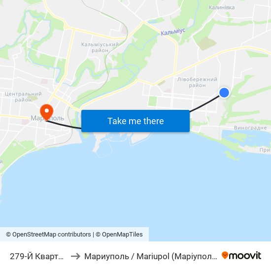 279-Й Квартал to Мариуполь / Mariupol (Маріуполь) map