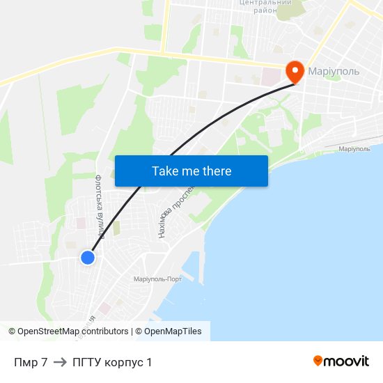 Пмр 7 to ПГТУ корпус 1 map
