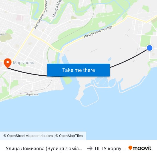 Улица Ломизова (Вулиця Ломізова) to ПГТУ корпус 1 map