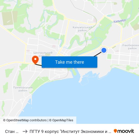 Стан 3600 to ПГТУ 9 корпус "Институт Экономики и Менеджмента" map