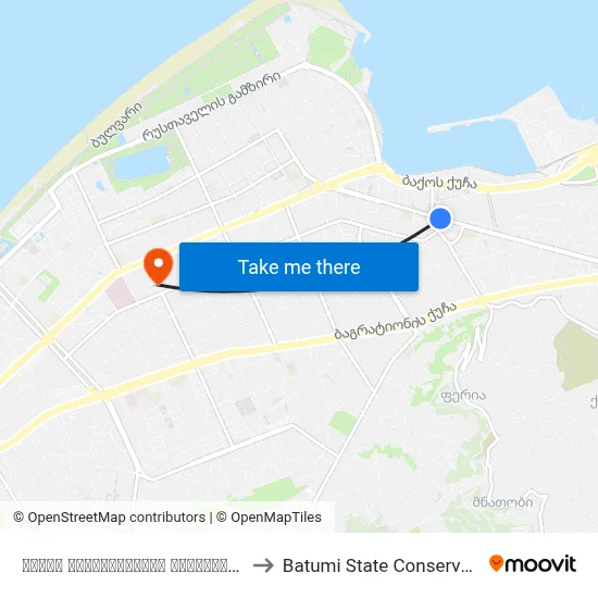 ძველი ავტოსადგურის მოპირდაპირედ to Batumi State Conservatory map