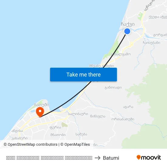 ილია ჭავჭავაძის შესახვევის მოპირდაპირედ to Batumi map