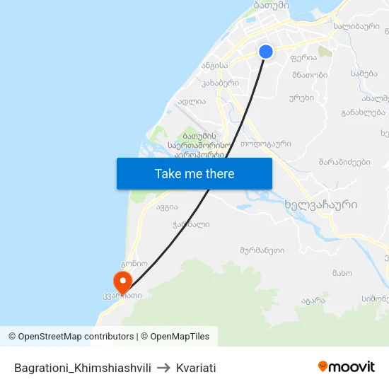 Bagrationi_Khimshiashvili to Kvariati map