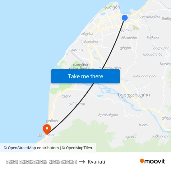 ძველი ავტოსადგურის მოპირდაპირედ to Kvariati map