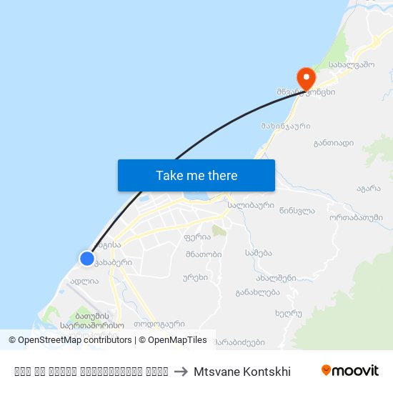 ლეხ და მარია ქაჩენსქების ქუჩა to Mtsvane Kontskhi map