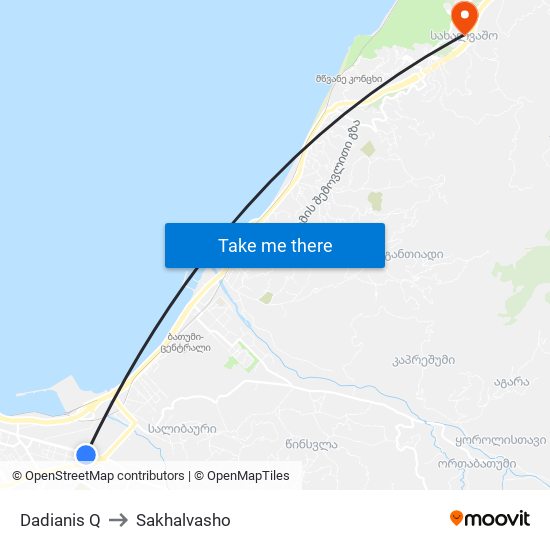 Dadianis Q to Sakhalvasho map