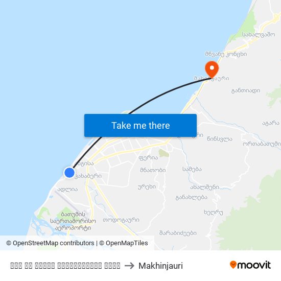 ლეხ და მარია კაჩინსქების ქუჩა to Makhinjauri map