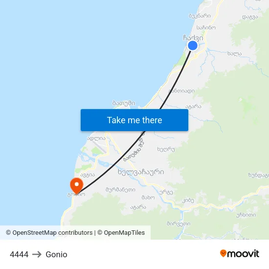 4444 to Gonio map