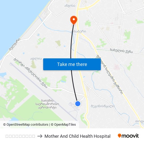 აეროპორტი to Mother And Child Health Hospital map