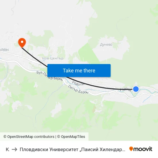 Кат to Пловдивски Университет „Паисий Хилендарски“, Филиал Смолян, Физико-Технологичен Факултет map
