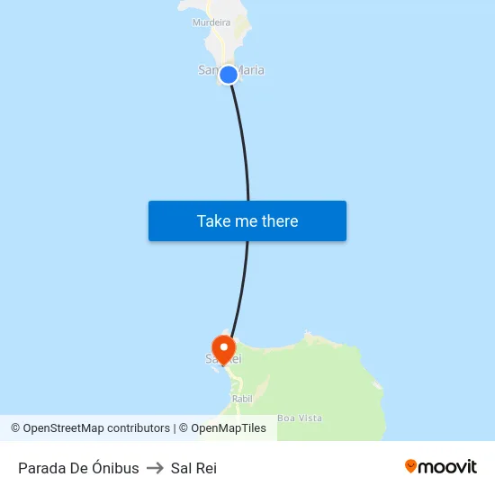 Parada De Ónibus to Sal Rei map