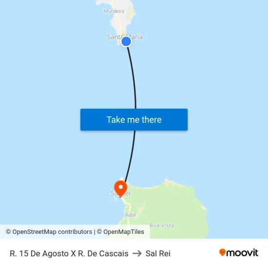 R. 15 De Agosto X R. De Cascais to Sal Rei map