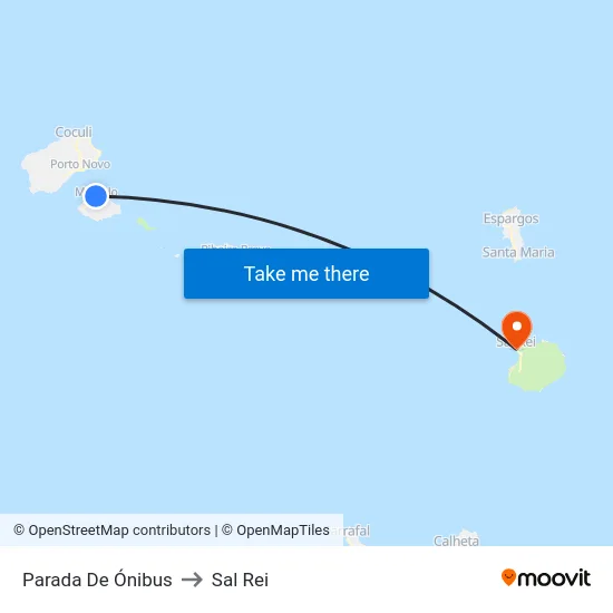 Parada De Ónibus to Sal Rei map