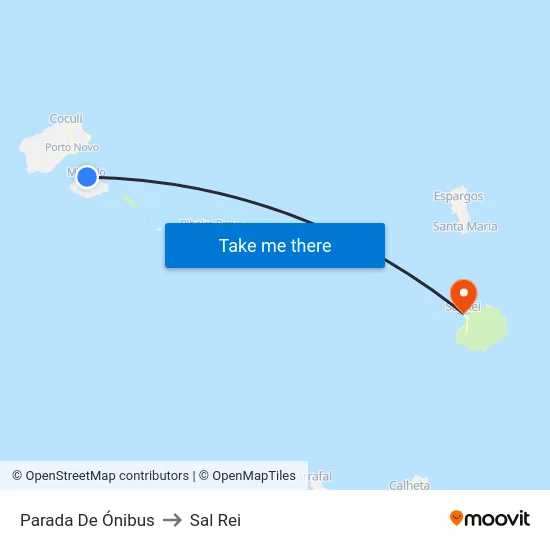 Parada De Ónibus to Sal Rei map