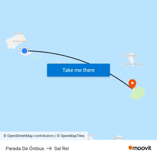 Parada De Ónibus to Sal Rei map