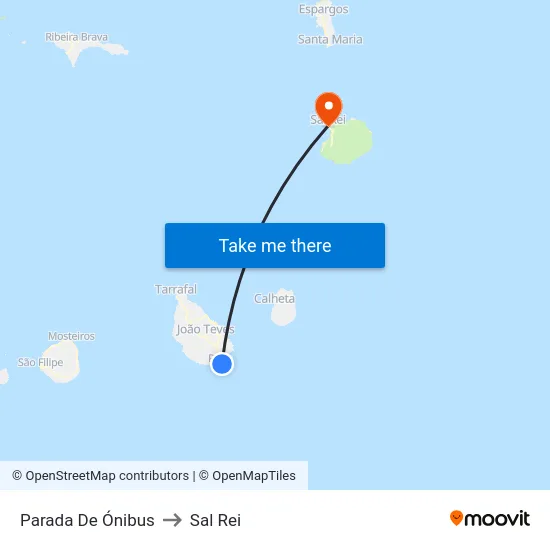 Parada De Ónibus to Sal Rei map