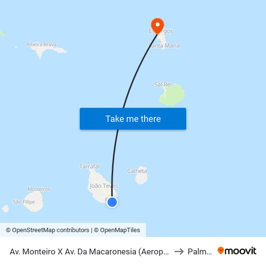 Av. Monteiro X Av. Da Macaronesia (Aeroporto Antigo) to Palmeira map
