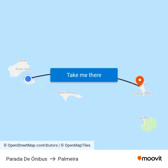 Parada De Ónibus to Palmeira map