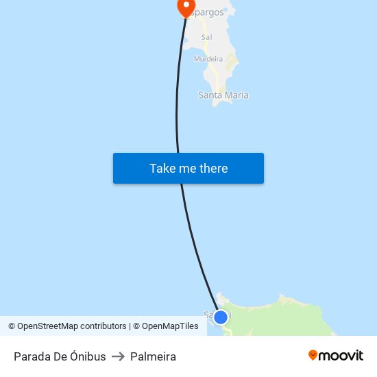 Parada De Ónibus to Palmeira map