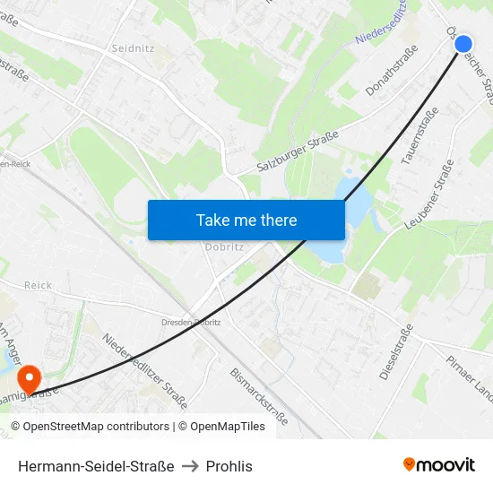 Hermann-Seidel-Straße to Prohlis map