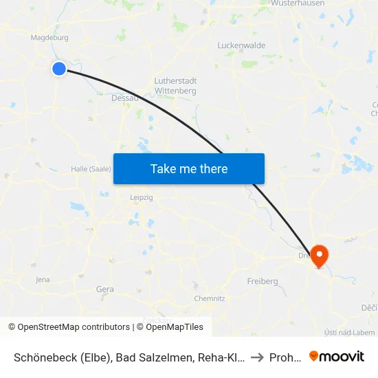 Schönebeck (Elbe), Bad Salzelmen, Reha-Klinik to Prohlis map