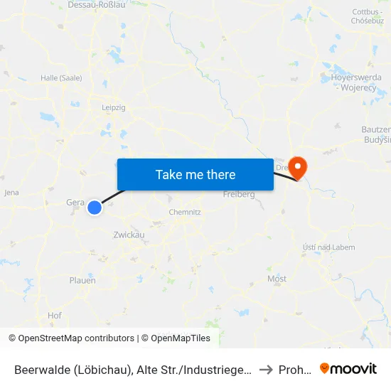 Beerwalde (Löbichau), Alte Str./Industriegebiet to Prohlis map