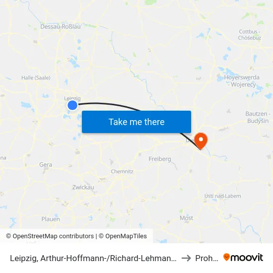 Leipzig, Arthur-Hoffmann-/Richard-Lehmann-Str. to Prohlis map